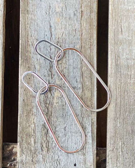 Sterling Silver Double trouble earrings